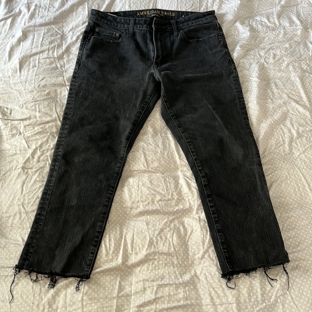 Men’s American Eagle Black washed jeans. Size 31x 30